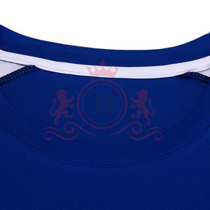 Camiseta de Fútbol Azul Rey para Hombre, Manga Corta, Cuello Redondo, Poliéster que Absorbe la Humedad, Ajuste Atlético, para Todas las Temporadas - Product Image 3