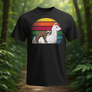 Camiseta Promocional de Perezoso y Llama - Product Image 3