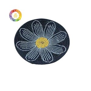 ตะกร้าหญ้าทะเลสไตล์โบฮีเมียนเก๋ไก๋สำหรับตกแต่งผนังทำด้วยมือ - Product Image 1