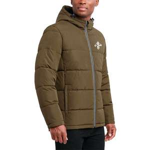 New Faction SHINY PUFFER JACKET-Chaqueta acolchada púrpura para hombre Chaqueta de invierno acolchada con logotipo personalizado de ATLANTIC - Product Image 3