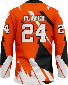 เสื้อเจอร์ซีย์ฮ็อกกี้น้ำแข็งแบบสั่งทำชุดทีมฮ็อกกี้ไฮเทคปรับแต่งได้ตามต้องการ - Product Image 2