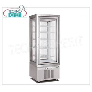 Vitrina Eléctrica Ventilada de 4 Lados para Pastelería, Rango de Temperatura de -15/-24 °C, 5 Estantes, Modelo Clase B G-VGP420BT para Uso en Panaderías - Product Image 1