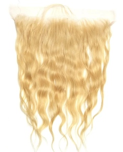 ลูกไม้สีบลอนด์หน้า 13X4 พื้นผิวธรรมชาติตรงและหยัก - Product Image 3