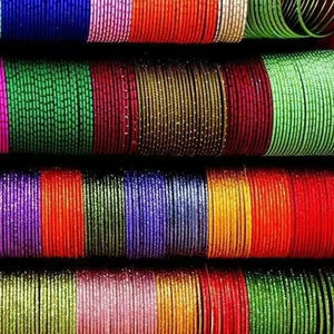 Stylish Elegant Design Women's Fashion Bangle Set Solid Color Bangles for Ladies-Wholesale Cheap Price Churian Set - Product Image 1