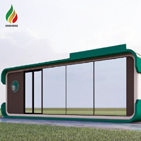 Villa Modulaire Préfabriquée de Luxe Moderne en Acier, Type Cabine Apple, 2 Chambres, Cuisine, Salon, Étanche et Écologique – Approvisionnement Direct Usine