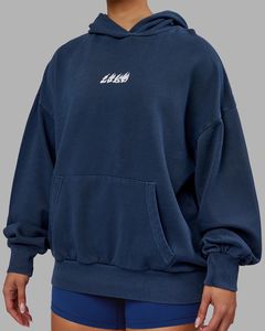 Sudaderas con Capucha de Algodón Estampadas Extra Grandes de Diseño Urbano Personalizado de Alta Calidad Unisex Losefit de Moda para Hombre - Product Image 4