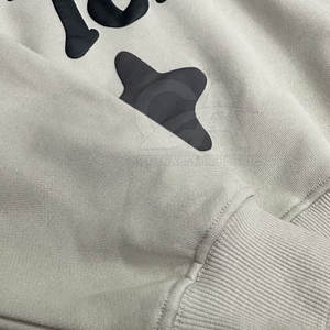 Concevez votre propre logo Meilleure vente de sweats à capuche avec impression bouffante logo personnalisé sweats à capuche d'hiver thermiques classiques avec impression bouffante 500gsm - Product Image 3