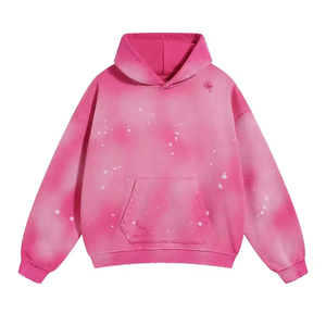 Sudaderas con Capucha de Invierno Extra Grandes, Personalizadas, de Alta Calidad, 100% Algodón, Felpa Gruesa, Bordadas, Estilo Urbano, Lavadas, con Efecto Desgastado por el Sol y Lavado Ácido - Product Image 3