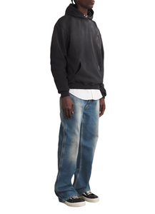 Sweat-shirt à capuche unisexe épais doublé en polaire avec capuche à bouton-pression et poche kangourou pour Streetwear - Product Image 2