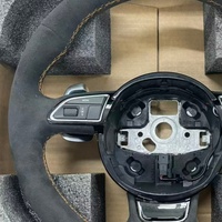Volant de voiture en alcantara pour Audi A1 A3 A4 A5 A6 A7 A8 TT Q3 Q4 Q5 Q7 Q8 R6 R8 S3 S4 S5 S6 RS3 RS5 RS6