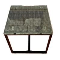 Ensemble de meubles de jardin en rotin moderne - Ensemble de patio en osier 3 pièces pour salon, salle à manger, cour