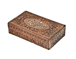 Handmade Modern Style Wood Storage <b>Box</b> for Women's Jewelry Crafted Organizers with Carved Wooden Items Gift Ideas - Product Image 1