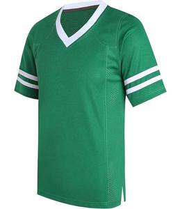 Camiseta de fútbol americano de calidad personalizada, diseño de logotipo de malla transpirable, camisetas cortas de talla grande, colección de verano, venta al por mayor - Product Image 1