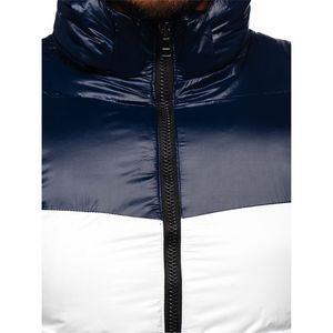 PASUXI Men's Winter <b>Jacket</b> S-6XL Stand Collar <b>Puffer</b> Coat Black Hood <b>Light</b> Warm Canvas Fabric Custom Logo Pattern Wholesale - Product Image 3