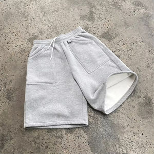 Outdoor High Quality Customized <b>Men's</b> Gym <b>Shorts</b> New Arrival Latest Style Solid Pattern Track <b>Shorts</b> High Street Sweat <b>Shorts</b> - Product Image 1