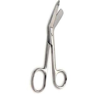 Tijeras para gasas de acero inoxidable de 14 cm, 16 cm y 18 cm, para vendajes, apósitos y tela, con mango, de SurgiRight Instruments - Product Image 1