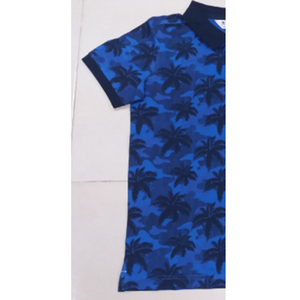 Chemise pour homme en piqué 100% coton avec motif imprimé AOP, col et poignets tricotés brodés, personnalisable, Bangladesh - Product Image 3