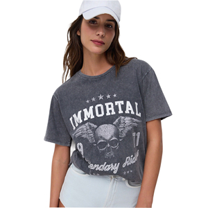 T-shirt d'été décontracté pour femme, coupe classique, col rond, manches longues, 100% coton respirant, taille XS - Product Image 2