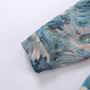 Veste en jean pour homme, logo personnalisé, haute qualité, jacquard, imprimé floral, veste unisexe, streetwear, veste décontractée - Product Image 5