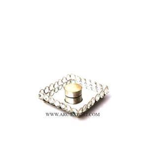 Ensemble De 2 Bougeoirs En Cristal De Décoration De Table En Métal Or Poli Bougeoirs Votifs Dernière Conception Faits À La Main De Luxe Supports Votifs - Product Image 2