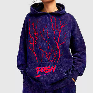 เสื้อมีฮู้ดบุขนแกะแบบรูดซิปครึ่งแขนมีกระเป๋าสำหรับผู้หญิง-ดีไซน์สะพายไหล่สำหรับฤดูหนาวแนวสตรีท - Product Image 5