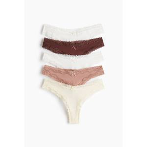 Tangas de encaje de algodón brasileño, sexys, para uso diario, de spandex liso, tallas XL, opciones de tiro alto y bajo, cintura personalizable - Product Image 1