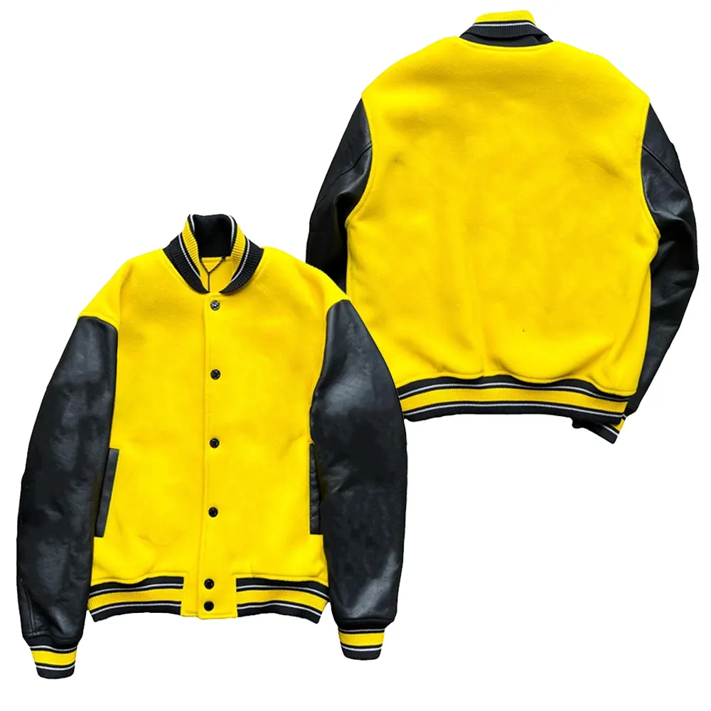 OEM custom varsity jacket men women wholesale blank cropped men leather kids leather Jackets