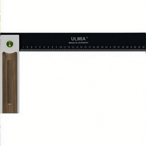 Support d'angle réglable ULMIA 500 Alu-Line avec longueur de jambe de 350 mm et poignée de 195 mm, support en aluminium/acier/noyer 90° - Product Image 3