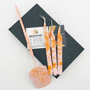 Pinzas para Extensión de Pestañas de Acero Inoxidable de Grado Quirúrgico, Personalizables, de Dos Tonos, con Agarre Fuerte y Punta Puntiaguda Duradera - Product Image 6