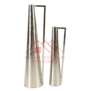 Decoraciones para Sala de Estar, Diseño Innovador, Florero Cilíndrico de Acero Inoxidable, Floreros de Mesa con Diseño Martillado - Product Image 2