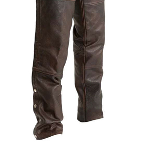 Top Primum Quality Windproof Winter Solid Color Casual Design Leather <b>Chaps</b> Wholesale Prices Regular Length - Product Image 5