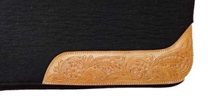 Almohadilla de sillín occidental de lana 100% de grado genuino portátil de cuero de color sólido para carreras de caballos fabricante indio - Product Image 4