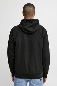 Chaquetas de invierno con logotipo personalizado para mujeres y hombres, ropa de trabajo al aire libre con capucha y cremallera polar, cortavientos impermeable teñido liso - Product Image 6