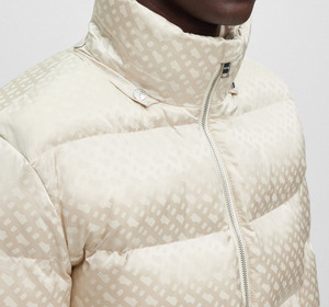 แจ็กเก็ตขนเป็ดเนื้อหนาสำหรับผู้ชายมีซิปพิมพ์ลายกันน้ำกันลมกันลมกันลมสำหรับฤดูหนาว - Product Image 3