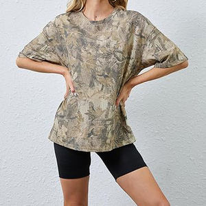 Camiseta de cuello en V para mujer, ajustada, de manga corta, tela modal suave, transpirable, de secado rápido, para entrenamiento. - Product Image 5