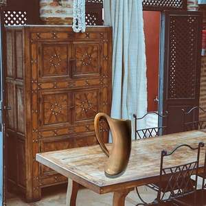 "แฮนด์เมดฮอร์นแท้ขัดฮอร์นดื่มแก้ว/ทังการ์ดออกแบบโลโก้ล่าสุดของอินเดียราชวงศ์พิมพ์ซับลิเมชันเปล่าจำนวนมากแบบ DIY - Product Image 5