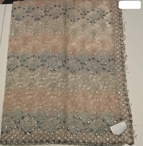 Klassieke Geborduurde Georgette <span class=keywords><strong>Saree</strong></span> Met Vloeiende Stof Voor Elegante Recepties Feestelijke Momenten En Feesten - Product Image 3