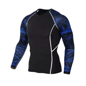2025 conception personnalisée Rash Guard Compression Rush Guard sur mesure manches longues blanc Mma Rush Guard hommes - Product Image 1