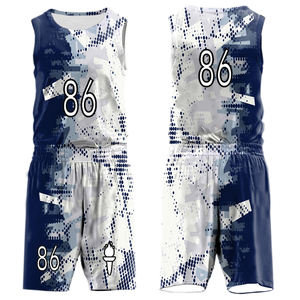 100% sublimación personalizada transpirable europeo Reversible baloncesto Jersey corto 160gsm sublimación bordado conjuntos de talla grande - Product Image 5