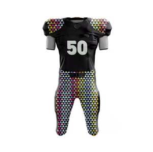 Personalizable Juventud Fútbol Americano Jersey Transpirable Sublimación Equipo Uniforme Plus Size Set - Product Image 3