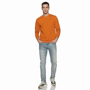 Sudadera superventas para hombre, sudadera de manga larga de talla grande de Color naranja, sudadera de ropa de calle para Unisex - Product Image 3