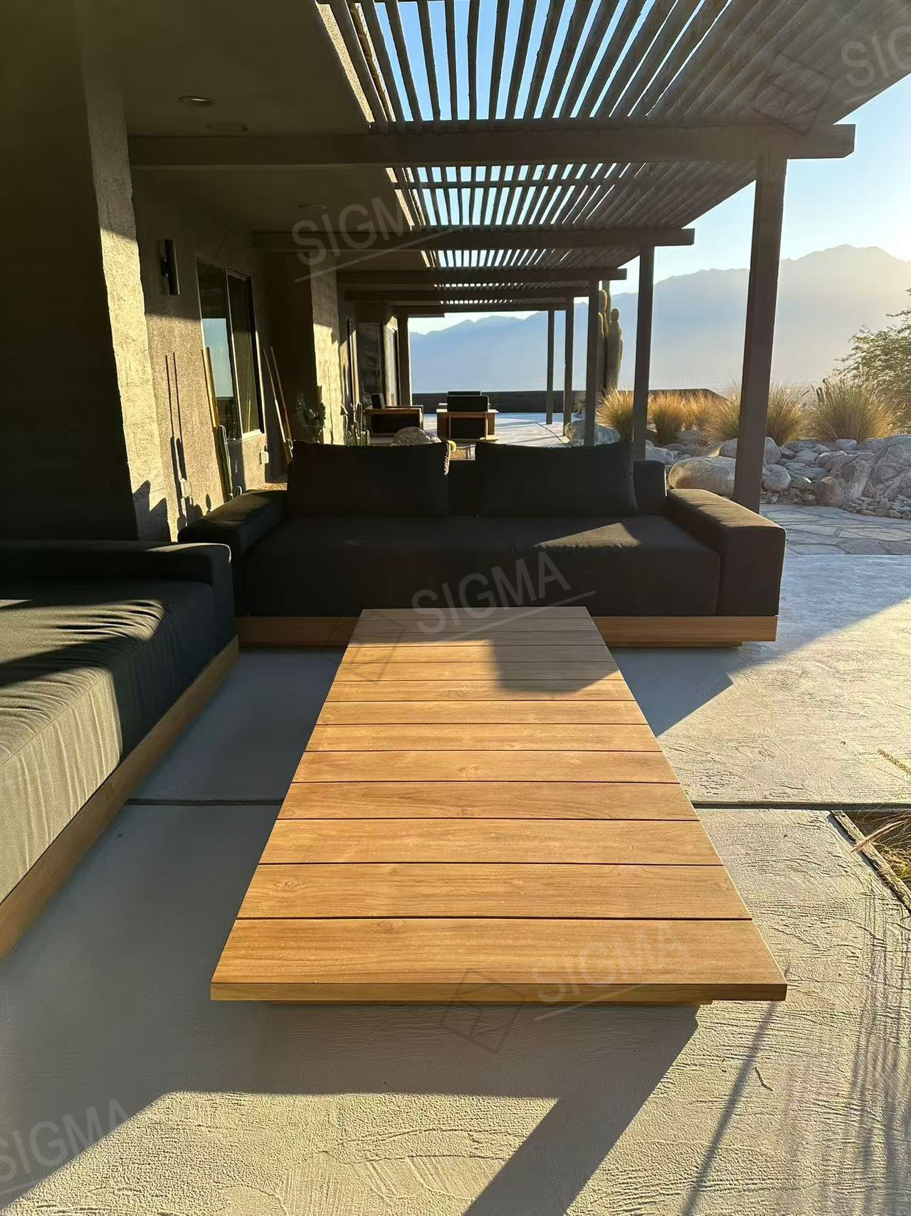 Wooden Chaise Lounge Outdoor Teak Garden Set Daybed Wood Furniture Teak Pool Sun Loungers