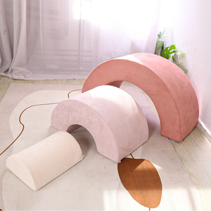Sala de juegos Dormitorio Salas de estar Funcional Convertible Espuma y Cojín de piso Regalo Forma de arco iris Niño Seccional DIY Sofá - Product Image 3