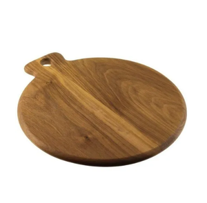 Bloc à découper en bois antique foncé de qualité supérieure avec poignée Planche à fromage à découper polie pour charcuterie - Product Image 2