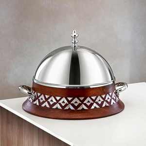 Gold Plated Elegant and Durable the Perfect Metal Serving Round Casserole for Every Meal and Occasion - Product Image 4