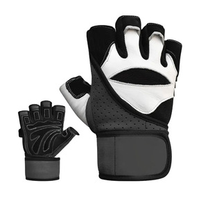 Gants de fitness unisexes en cuir demi-doigts antidérapants Saar Industries, nouvelle mode, sur mesure, robustes - Product Image 2