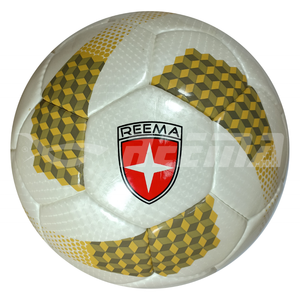 Balón de fútbol cosido a mano con textura de PU duradero para tecnologías Reema diseñadas de alta calidad. - Product Image 2