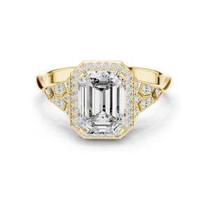1.951 CT Lab Diamond Engagement <b>Ring</b> VVS-VS EF Clarity 18KT, 14KT, 10KT Gold & 925 <b>Silver</b> Rose, Yellow, White Gold & - Product Image 1