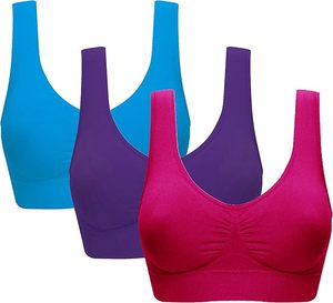 Soutien-gorge de sport pour femmes de qualité supérieure, ultra confortable, respirant, logo avant, pour la course à pied, le yoga, l'entraînement - Soutien flexible pour adultes - Product Image 5