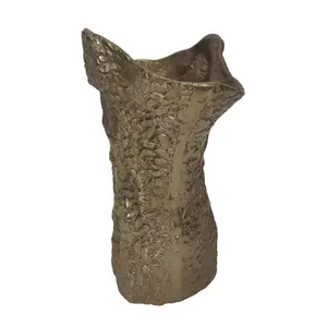 Jarrón de Flores de Hierro Hecho a Mano, Zahid Exports, Diseño Floral de Inspiración Vintage, Centro de Mesa Navideño, Maceta Decorativa para Hogar y Hotel - Product Image 3